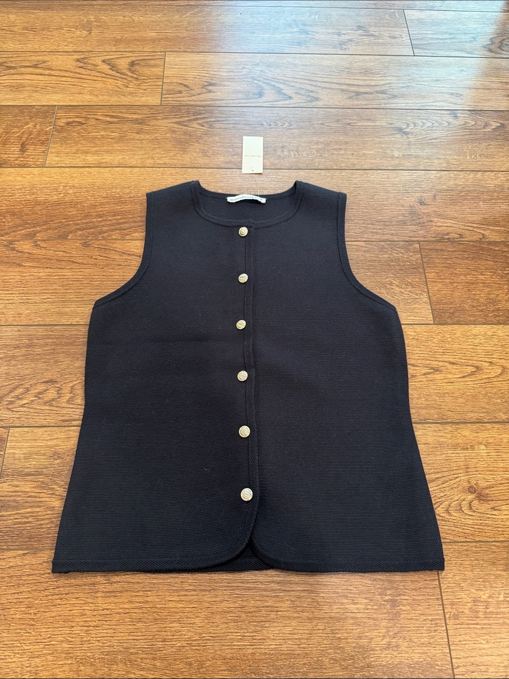 NWT Black Sweater Vest
